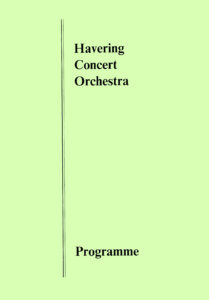 Programme Spring 1996